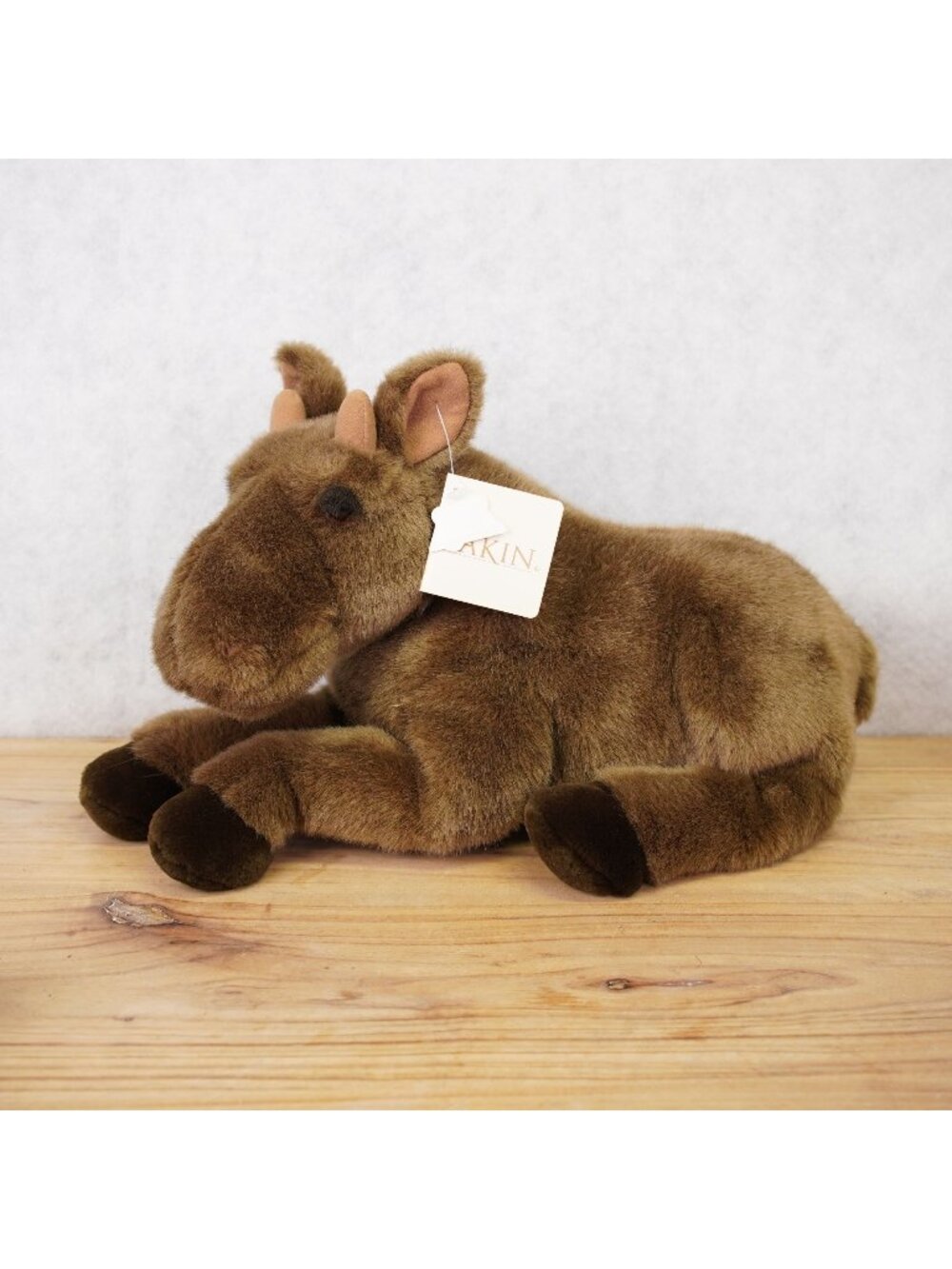 Dakin Brown Soft Mannie Moose Huggables Plush Stuffed Toy Friend 15" NWT - Picture 1 of 13